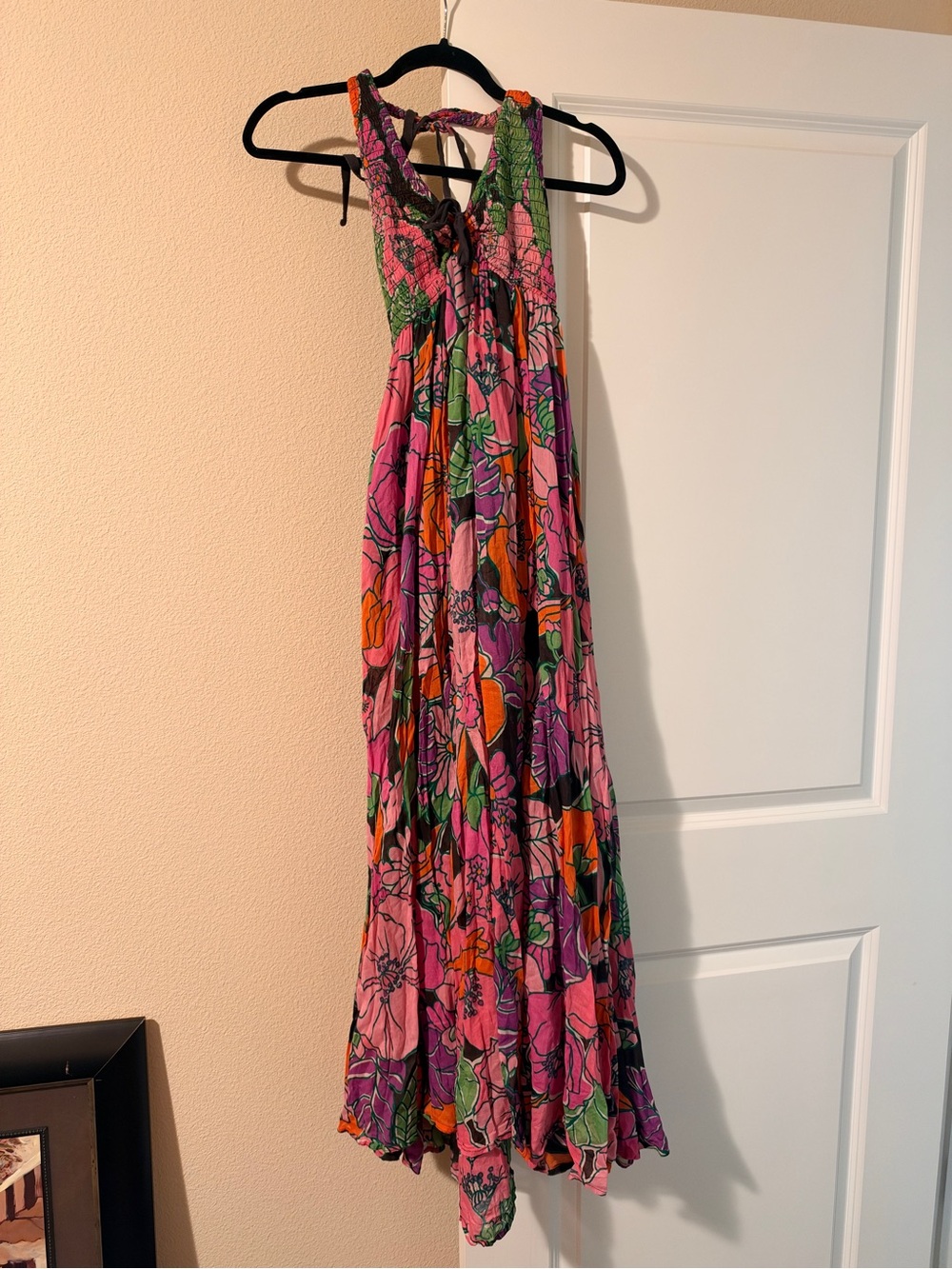 Pink Floral Maxi Dress